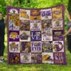 lsu tigers football quilt blanket ha1710 fan made 0