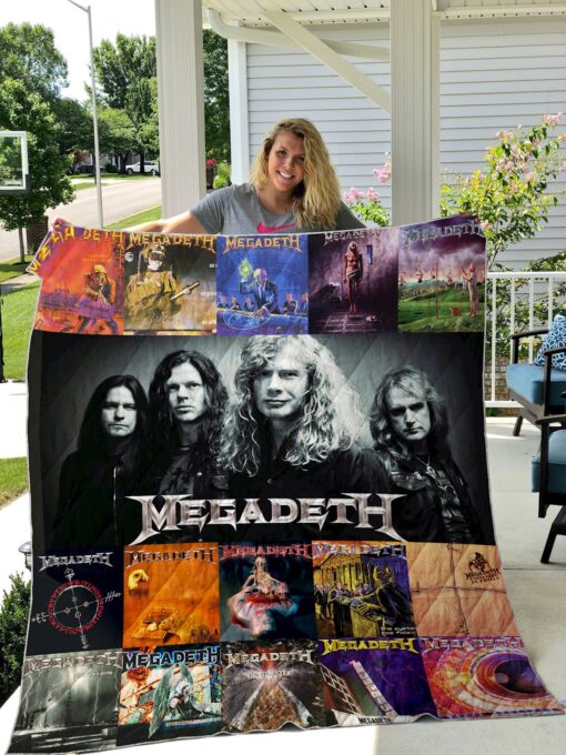 megadeth quilt blanket 1621600055