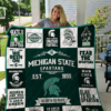 michigan state spartans quilt blanket 01 18B512