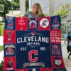 mlb cleveland indians quilt blanket dupjiwxh