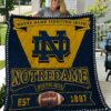 Notre Dame Fighting Irish 2 Blanket Quilt Rze1