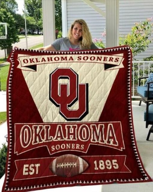 ncaa oklahoma sooners 3d customized personalized quilt blanket 349 design by dalabshopcom 1805 93490.1609736593