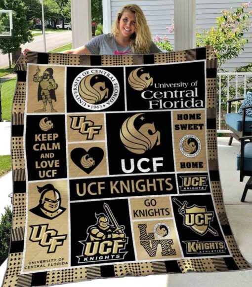 ncaa ucf knights 3d customized personalized quilt blanket 1154 0