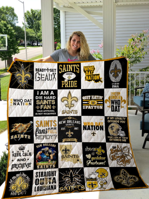 new orleans saints quilt blanket 02 1570771753