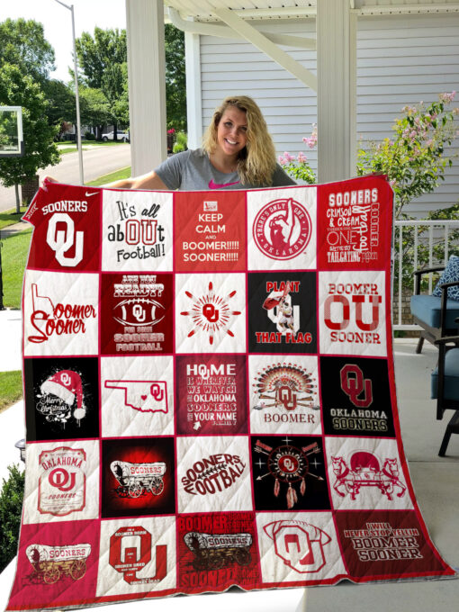 oklahoma sooners quilt blanket 1