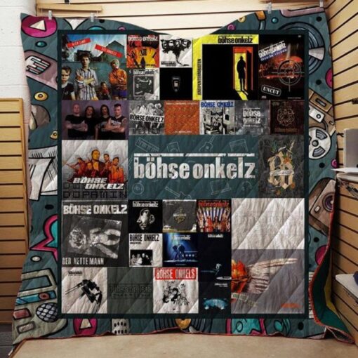 onkelz album collections 3d customized quilt blanket