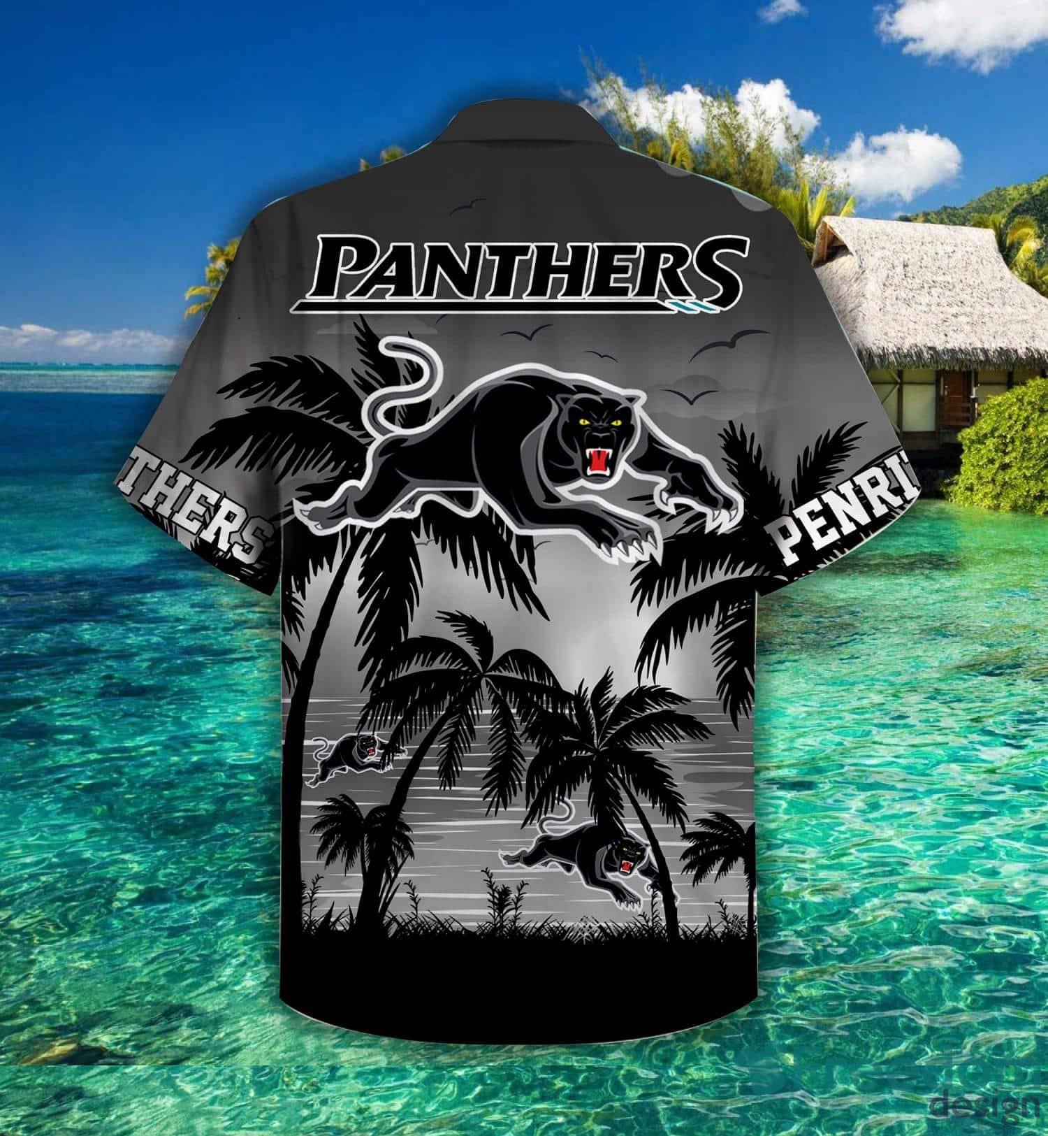 Penrith Panthers Sunset Hawaiian Shirt For Fans penrith panthers sunset hawaiian shirt for fans 1
