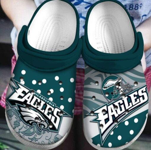 philadelphia eagles crocband nfl clog shoes 1