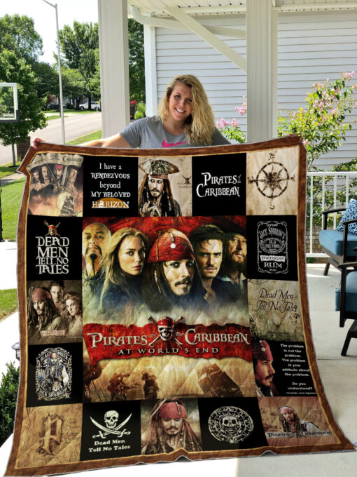 pirates of the caribbean quilt blanket