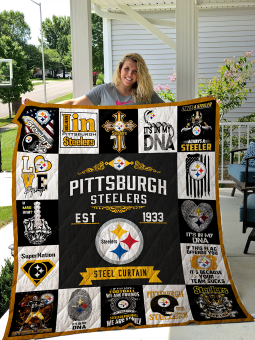 pittsburgh steelers quilt blanket 01 1621596828