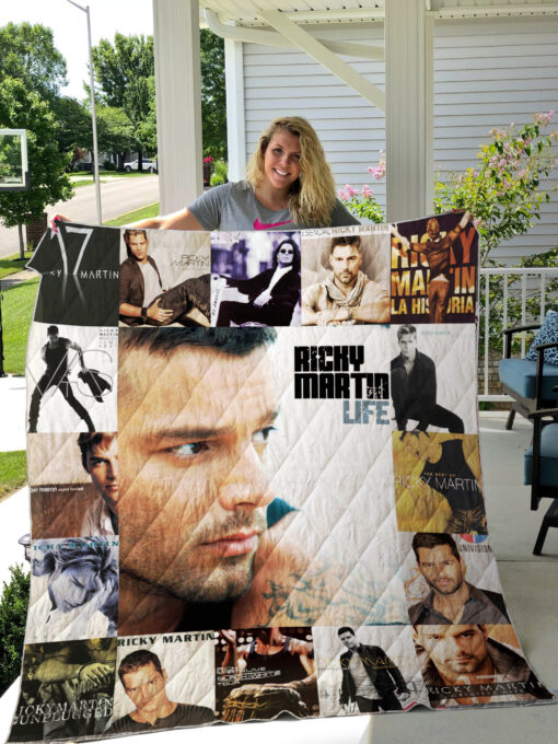 ricky martin albums quilt blanket for fans ver 17