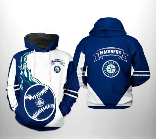 seattle mariners mlb classic 3d printed hoodiekbewd