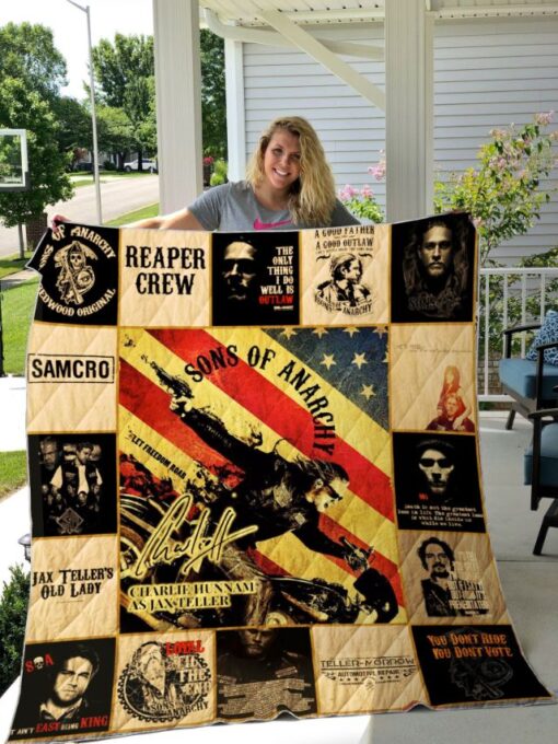 sons of anarchy quilt blanket for fans ver 172f77mg