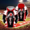 Utah Utes Hoodie Zip Hoodie 3D TH21