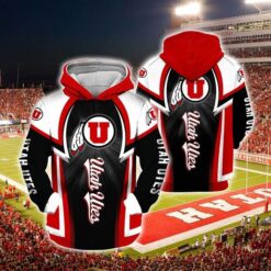Utah Utes Hoodie Zip Hoodie 3D TH21