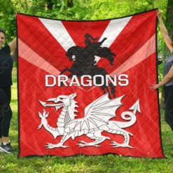 St. George Illawarra Dragons 2 Blanket Quilt XM98