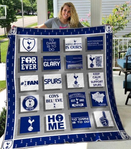 tottenham hotspur quilt blanket