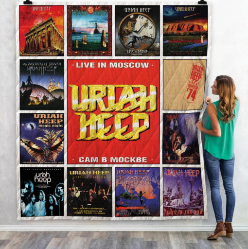 uriah heep live album quilt blanket 02 on sale now design by dalabshopcom 7810 13551