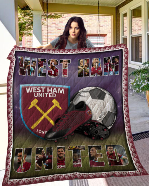 west ham united fc quilt blanket ha0411 fan made 7957 22192