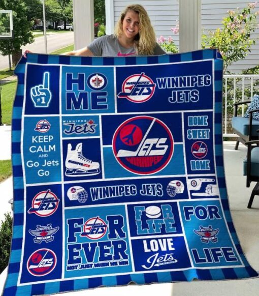 winnipeg jets quilt blanket 03 266D71