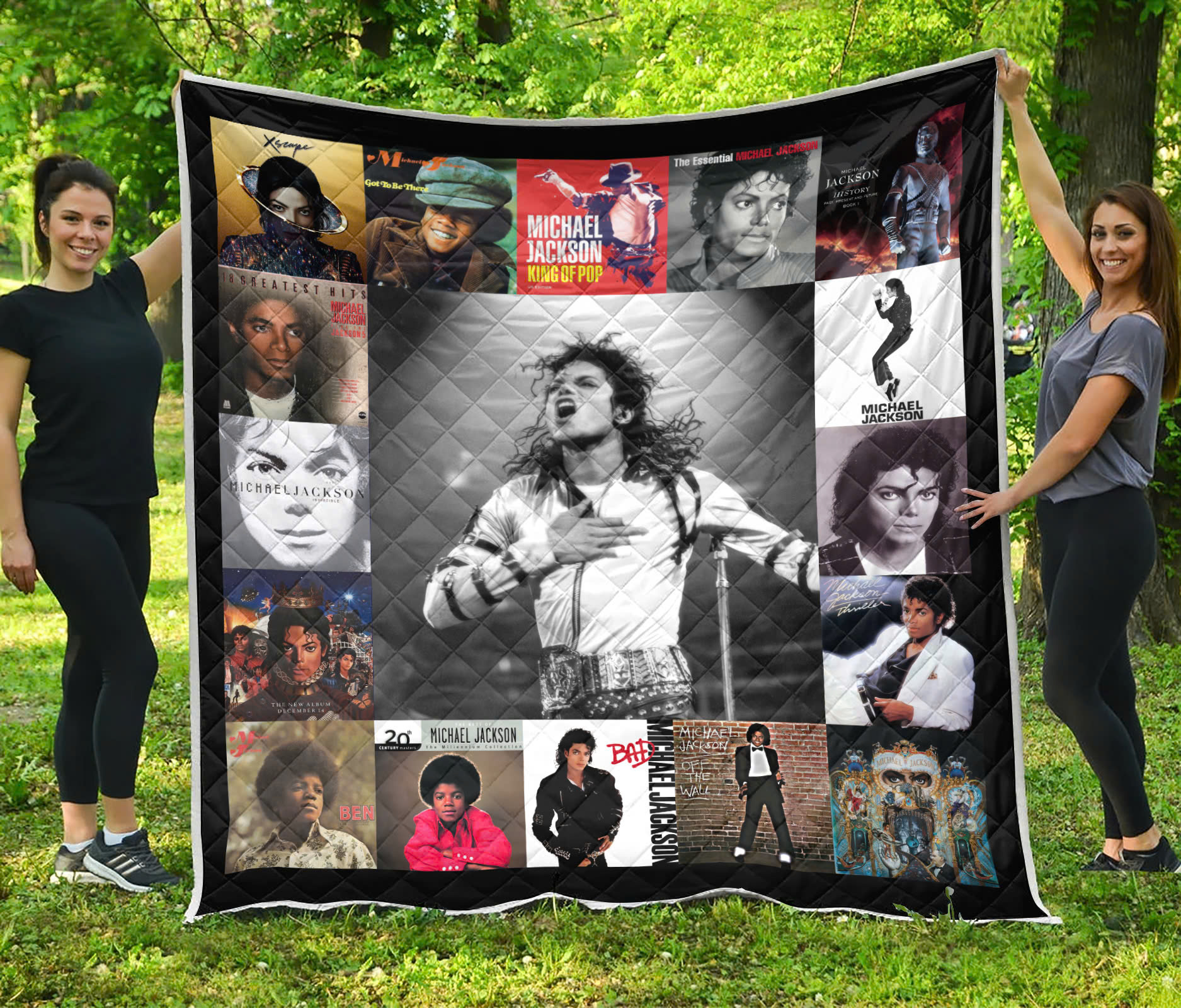 Michael Jackson Quilt Blanket 24.09 Michael Jackson Quilt Blanket 24.09