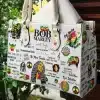 bob marley white leather bag