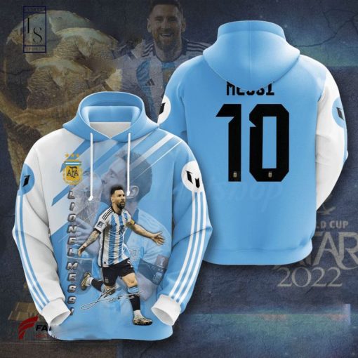 The Goat Lionel Messi World Cup Champions Hoodie 3D1