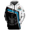 Newcastle United Zip Hoodie 3d CCHU