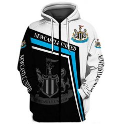 Newcastle United Zip Hoodie 3d CCHU