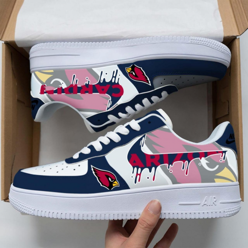 arizona cardinals blue color nfl air force shoes sneakers for fans