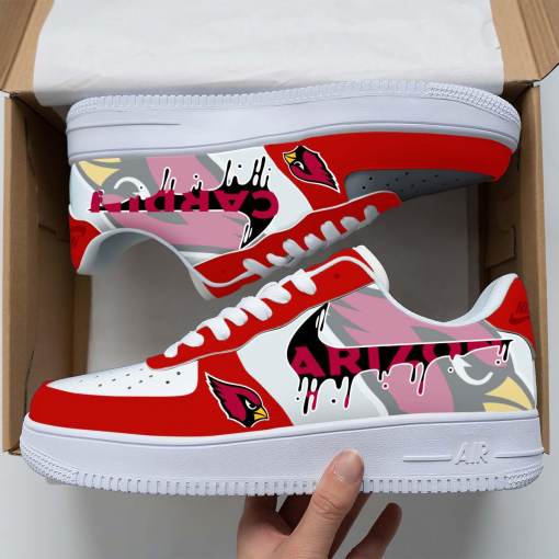 arizona cardinals red color nfl air force shoes sneakers for fans