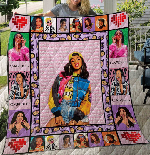 cardi b albums quilt blanket for fans