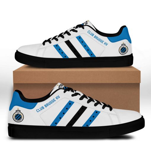 club brugge kv blue black stripes stan smith low top shoes 1