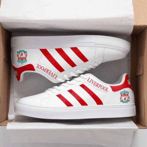 liverpool fc red stripes style 1 stan smith low top shoes 1 v0KoW