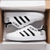 u2 rock band black stripes style 2 stan smith low top shoes