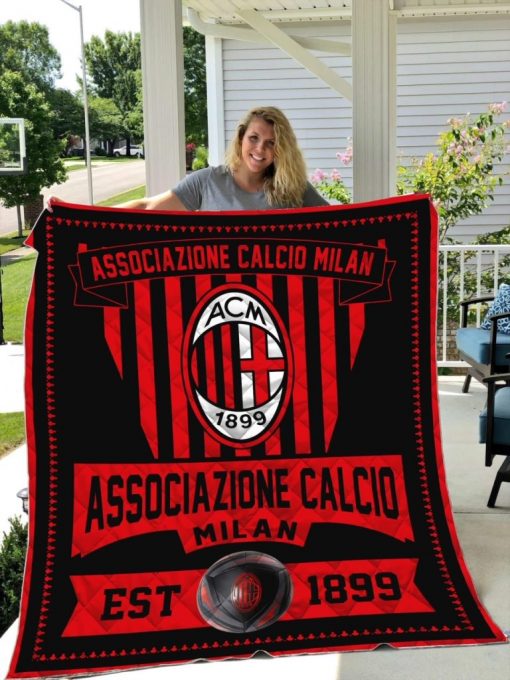 AC Milan Associazione Calcio Milan ACM Football Club Quilt Blanket 7be537 0