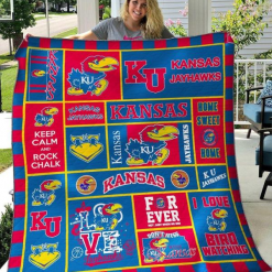 Kansas Jayhawks g1 Blanket Quilt TH21