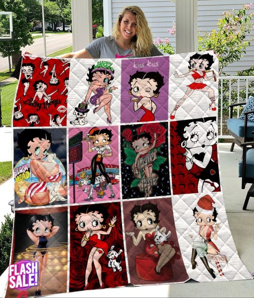 betty boop fans quilt blanket 1643214078