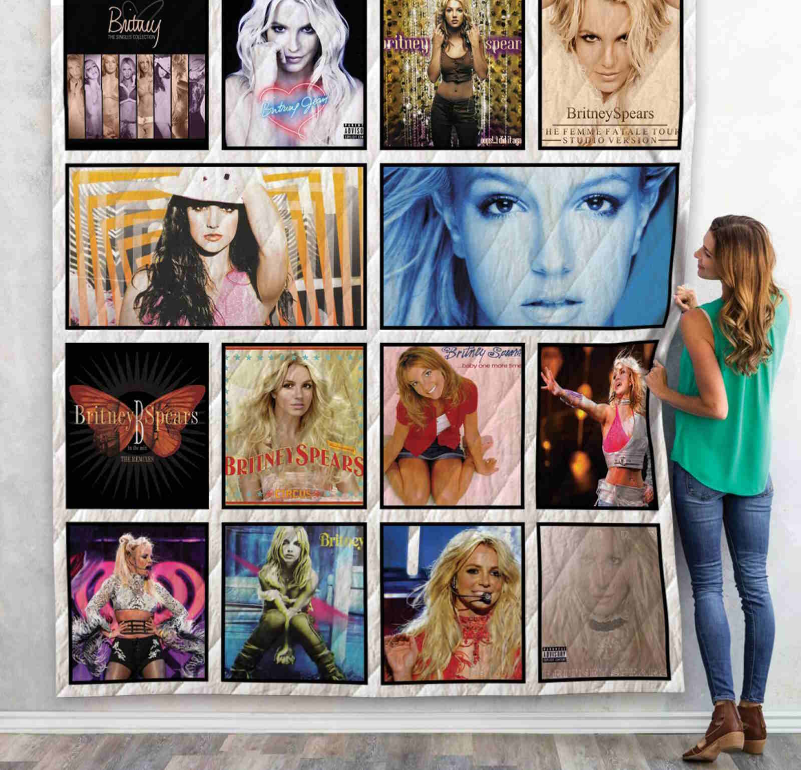 britney-spears-albums-3d-quilt-blanket-osrr4 britney spears albums 3d quilt blanket osrr4