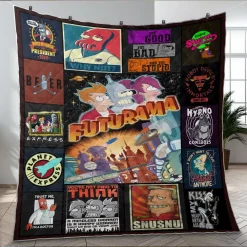 Futurama Quilt Blanket Quilt TH21
