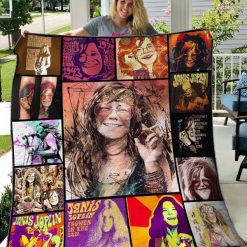 Janis joplin Quilt Blanket Quilt TR21