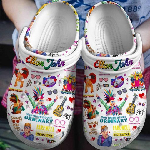 Elton John Music Crocs Clog Shoes 3