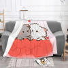 Peach and Goma Lover a1 Blanket Quilt CCHU