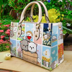 Peach and Goma a00 Leather Bag CCHU