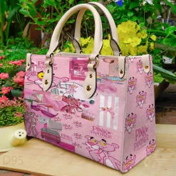Pink Panther lover Leather HandBag CCHU