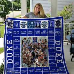 Duke Blue Devils Blanket Quilt TR21