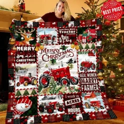 Merry Christmas a2 Blanket Quilt TH21