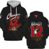 Tom brady Zip Hoodie 3D L21