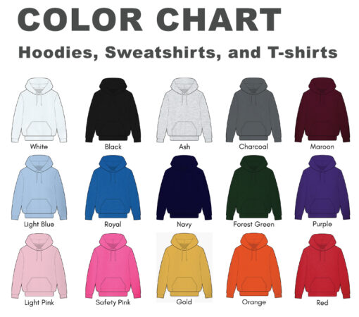 color chart embroidered