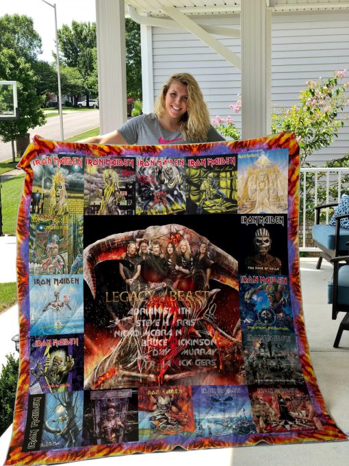 iron maiden style 3 quilt blanket 357D2C